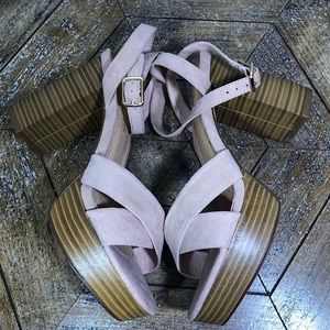 Suede Platform Heels